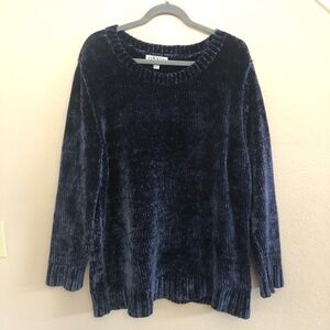 Orvis Classic Collection Super Soft Plush Chenille Knit Ribbed Sweater Size XXL